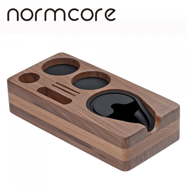 Normcore Narrow tamping station. walnut